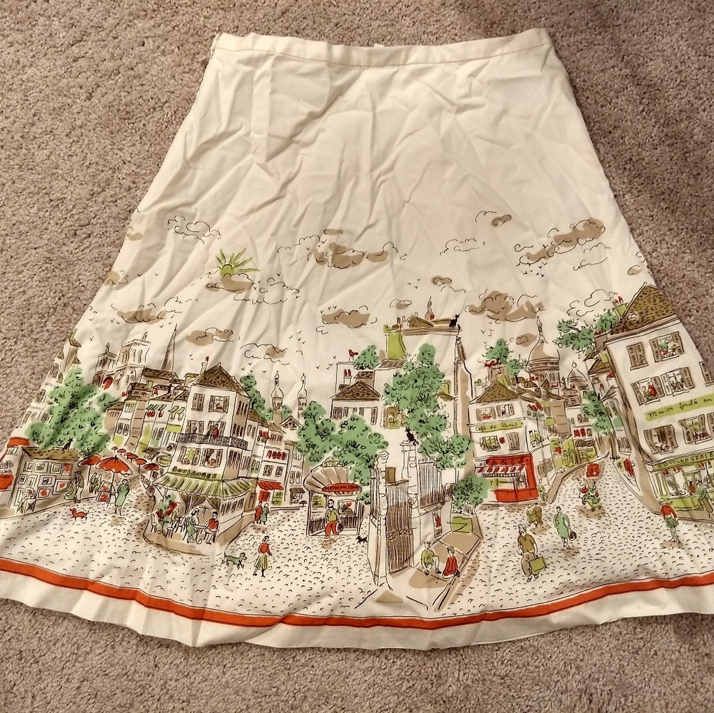 J-Crew Paris Scene A-Line Skirt